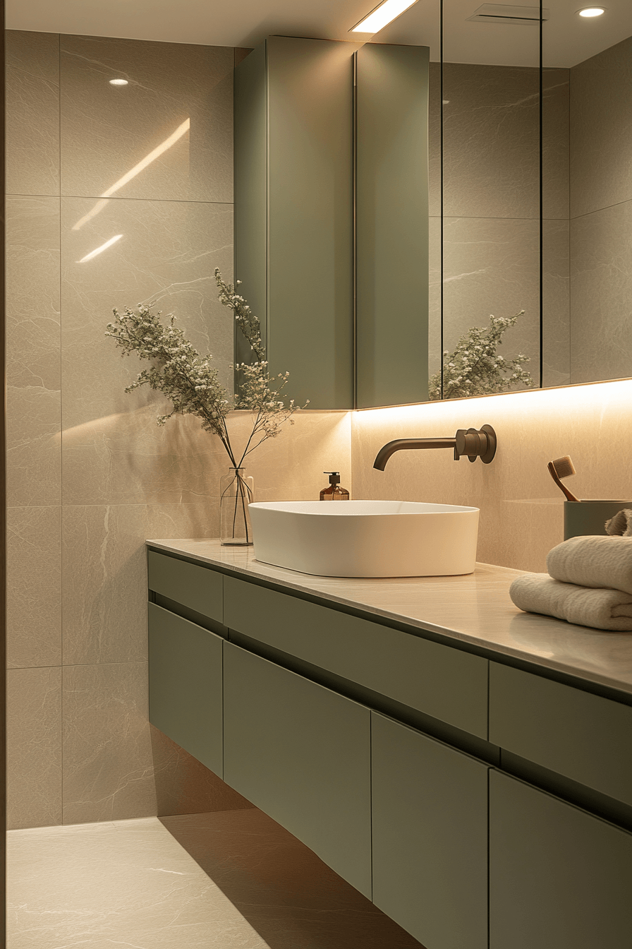 29 Sage Green Bathroom Ideas That Are Absolutely Dreamy and Serene 6 sage green bathroom