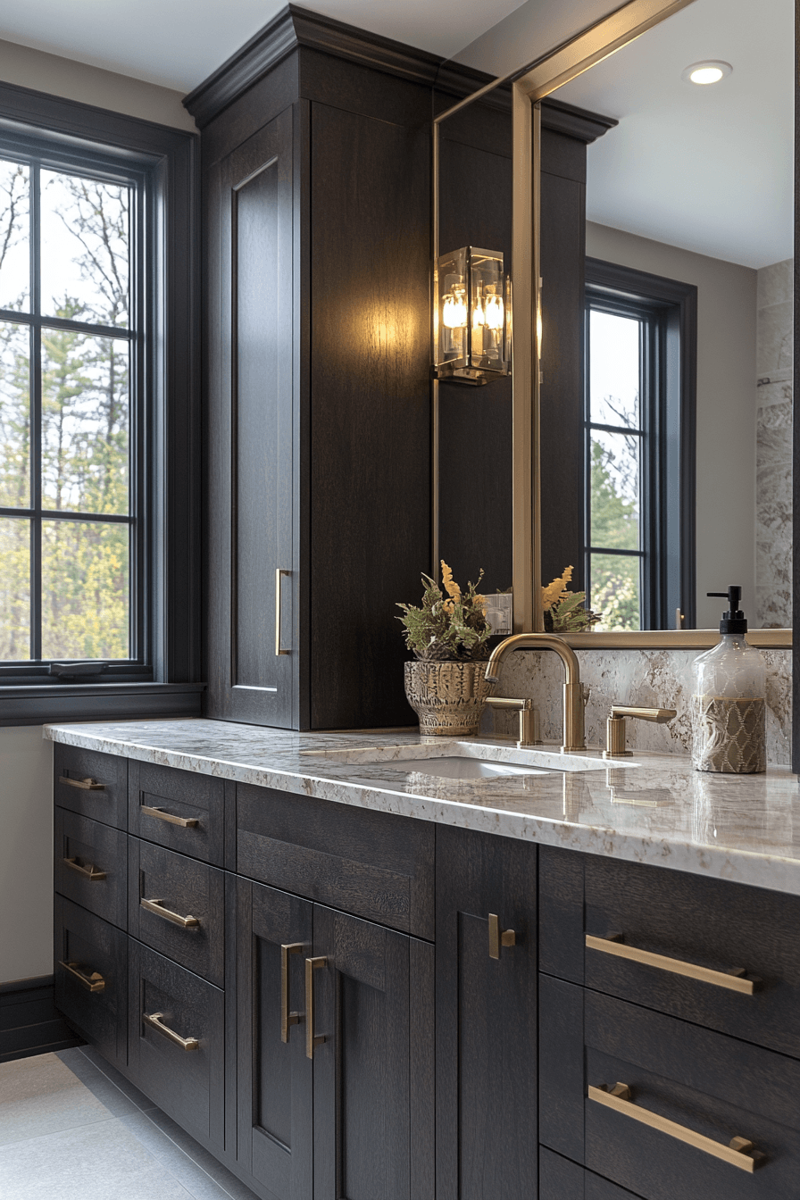 27 Dark Bathroom Ideas That Are Moody, Bold, and Absolutely Stunning 7 dark bathroom