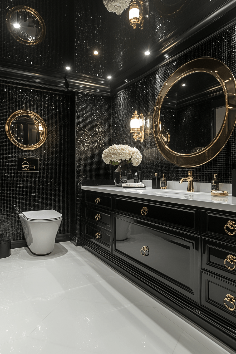 29 Black and White Bathroom Ideas That Are Timelessly Chic 7