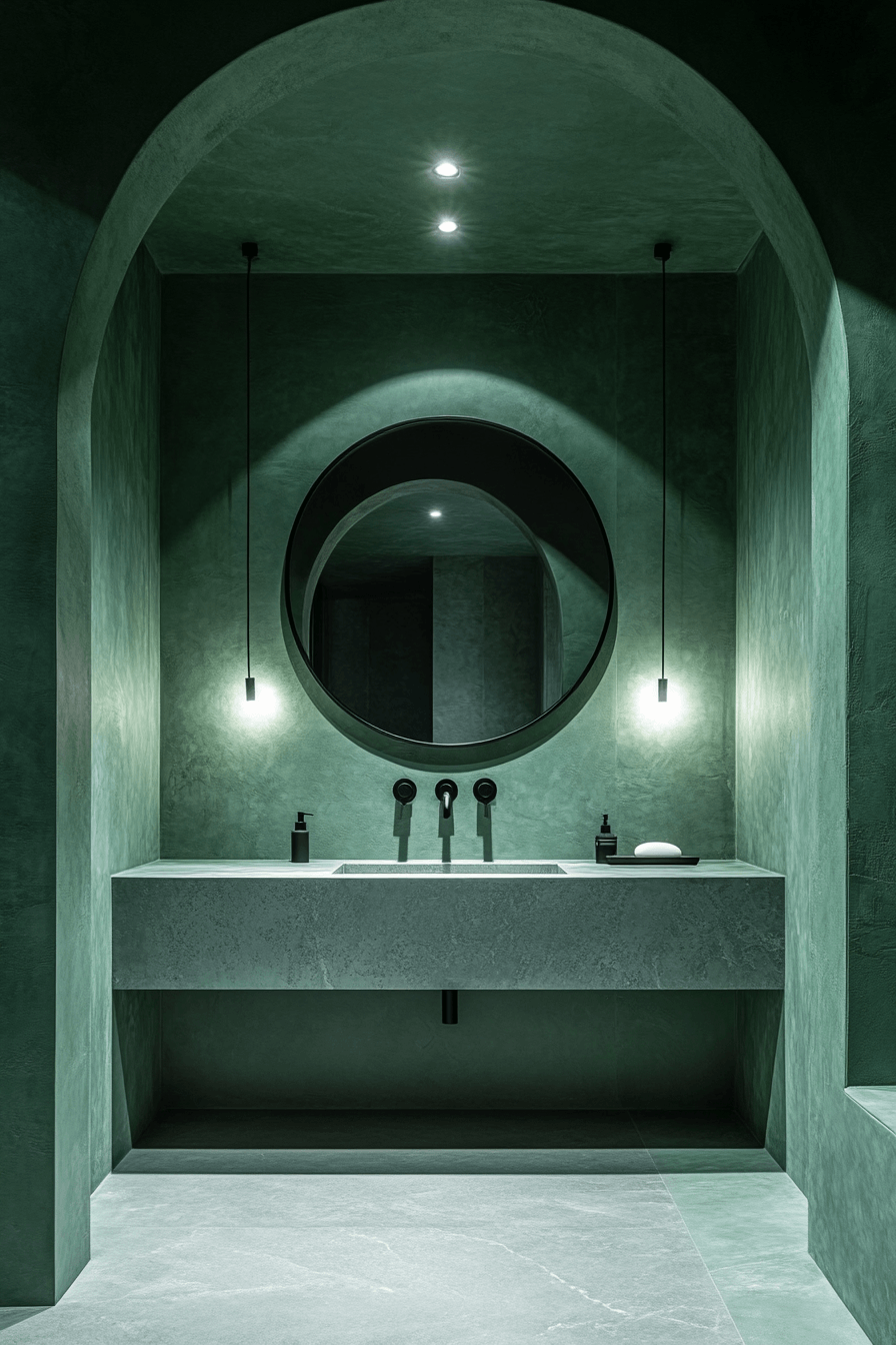 29 Dark Green Bathroom Ideas That Are Dripping With Sophistication 7 dark green bathroom