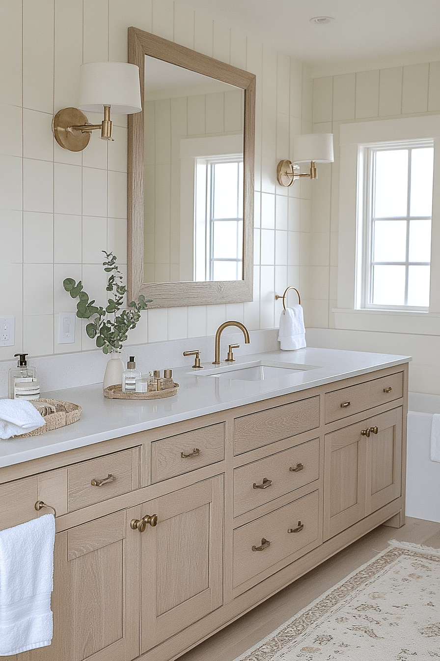 29 Farmhouse Bathroom Ideas That Are Rustic Perfection 7