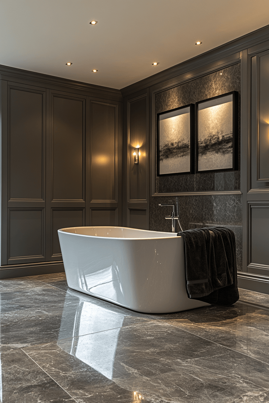 29 Moody Bathroom Ideas That Are Dark, Dramatic, and Totally Addictive 7