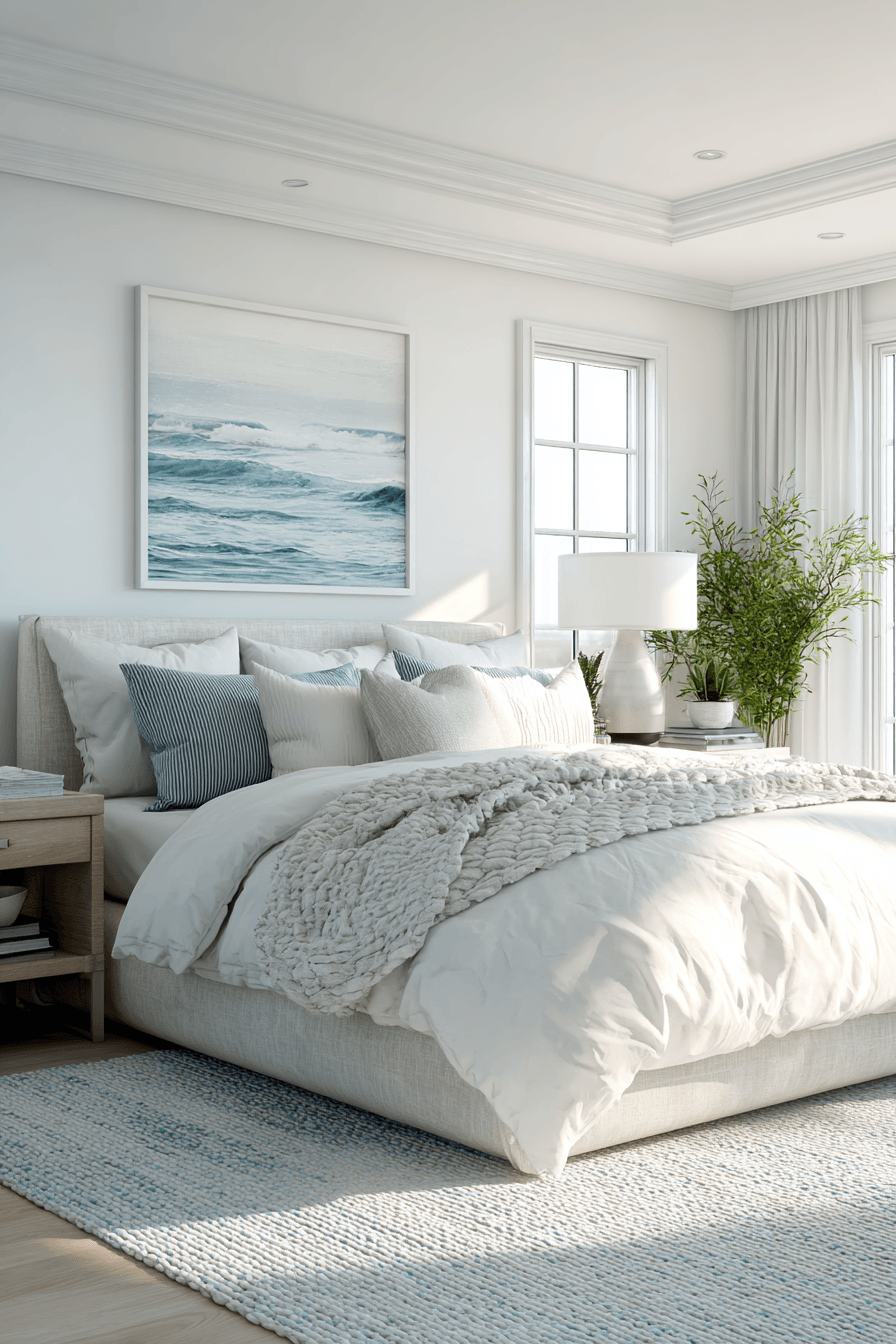 29 Coastal Bedroom Ideas for People Who Want to Sleep by the Sea 8