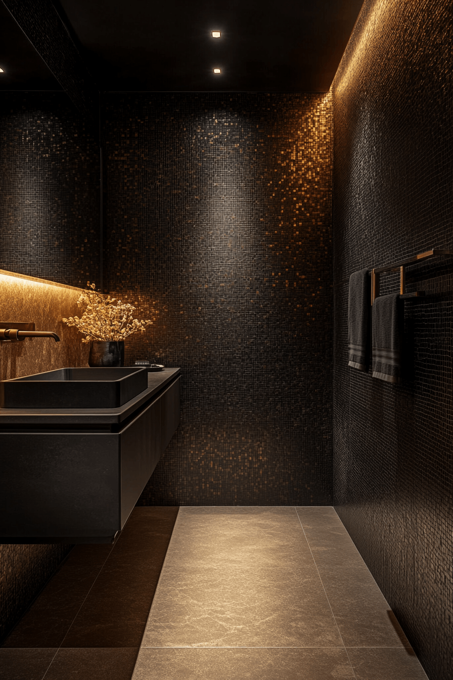 27 Dark Bathroom Ideas That Are Moody, Bold, and Absolutely Stunning 9 dark bathroom