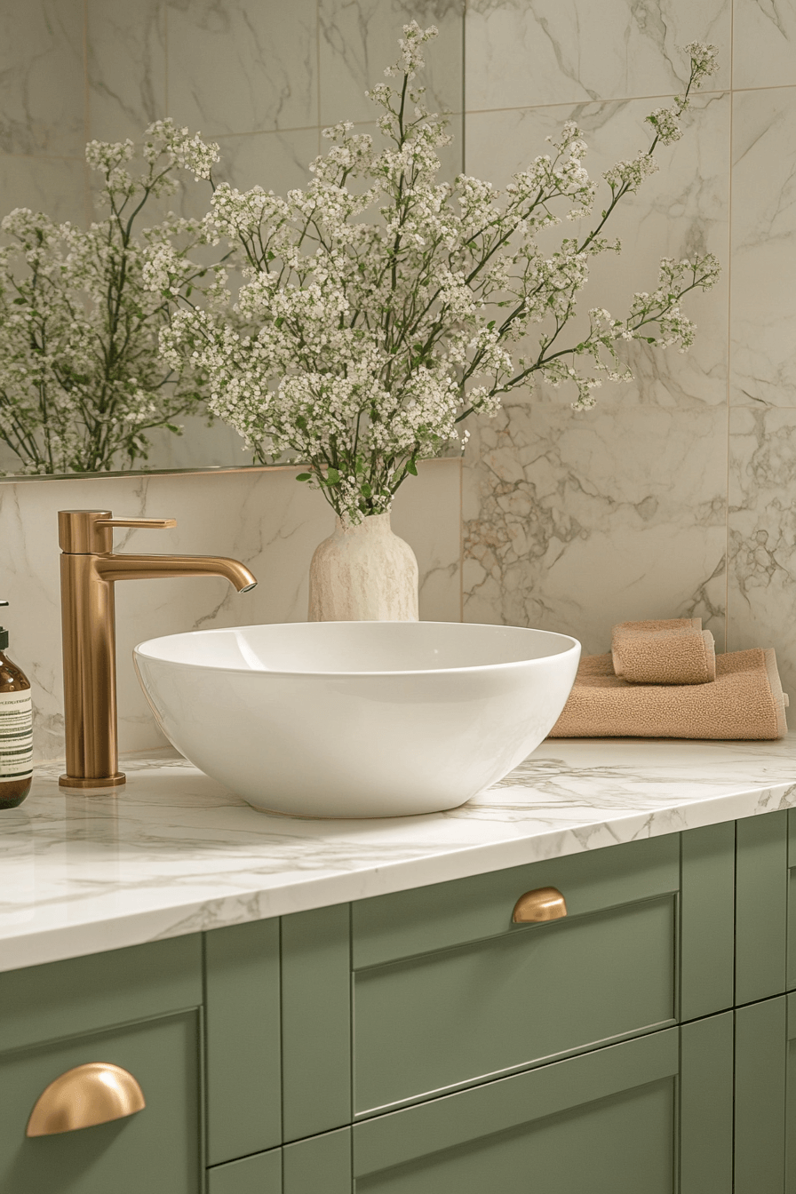 29 Sage Green Bathroom Ideas That Are Absolutely Dreamy and Serene 9 sage green bathroom