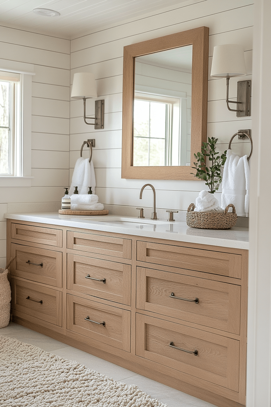 29 Farmhouse Bathroom Ideas That Are Rustic Perfection 9