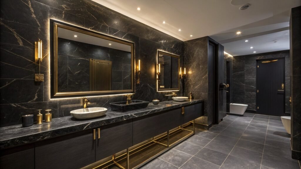 27 Dark Bathroom Ideas That Are Moody, Bold, and Absolutely Stunning 34 dark bathroom