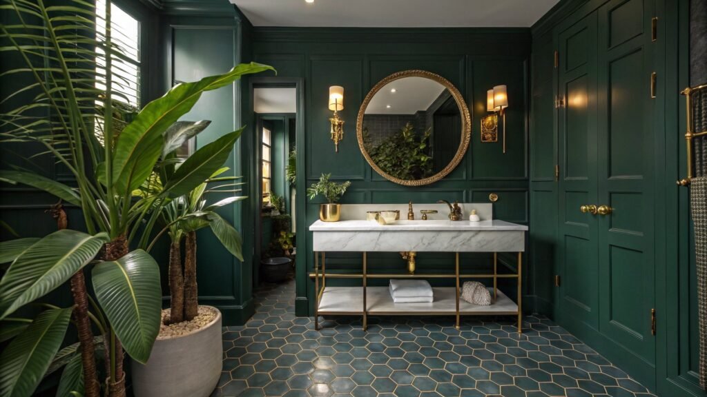 29 Dark Green Bathroom Ideas That Are Dripping With Sophistication 30 dark green bathroom