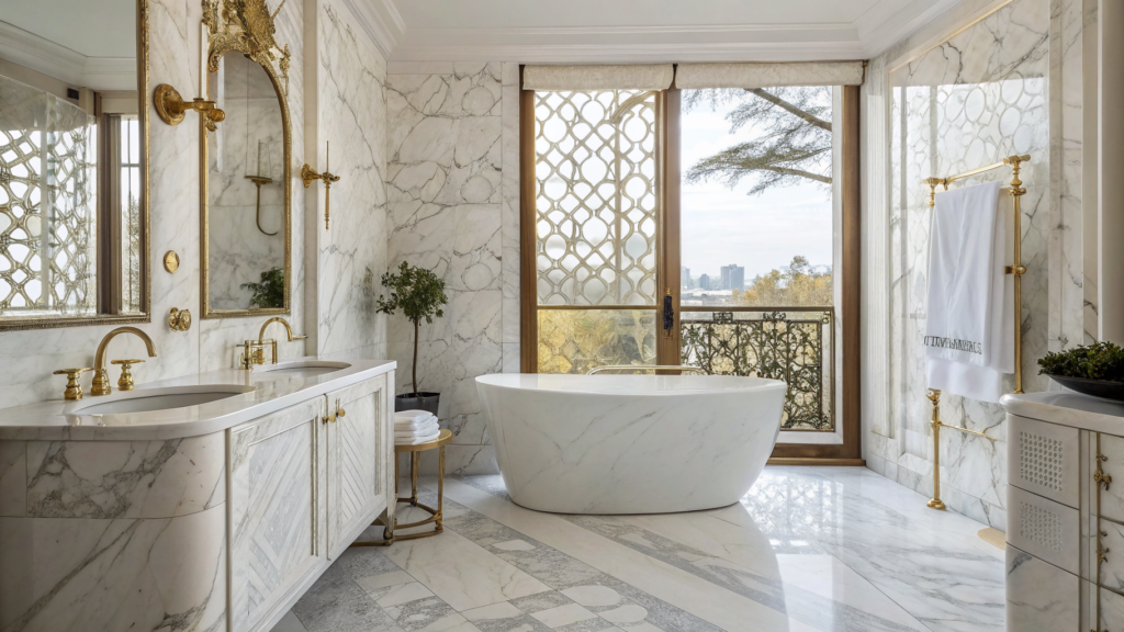 29 Marble Bathroom Ideas So Luxurious They Belong in a Five-Star Hotel 33 marble bathroom