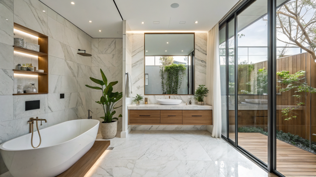 27 Minimalist Bathroom Ideas That Will Make You Want to Declutter Everything 34 minimalist bathroom