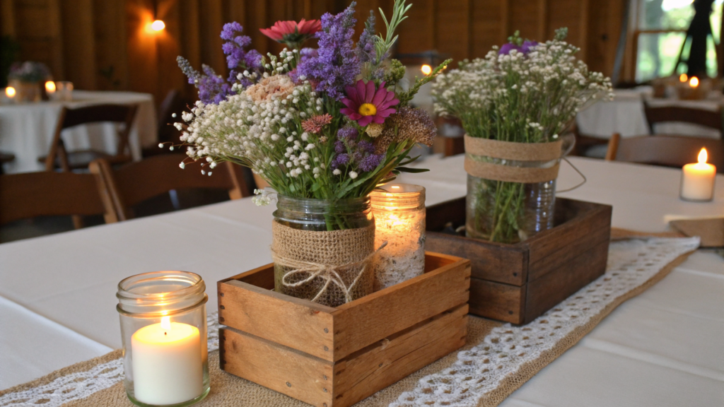 29 Rustic Wedding Centerpieces That Will Steal the Entire Show 30 rustic wedding centerpieces