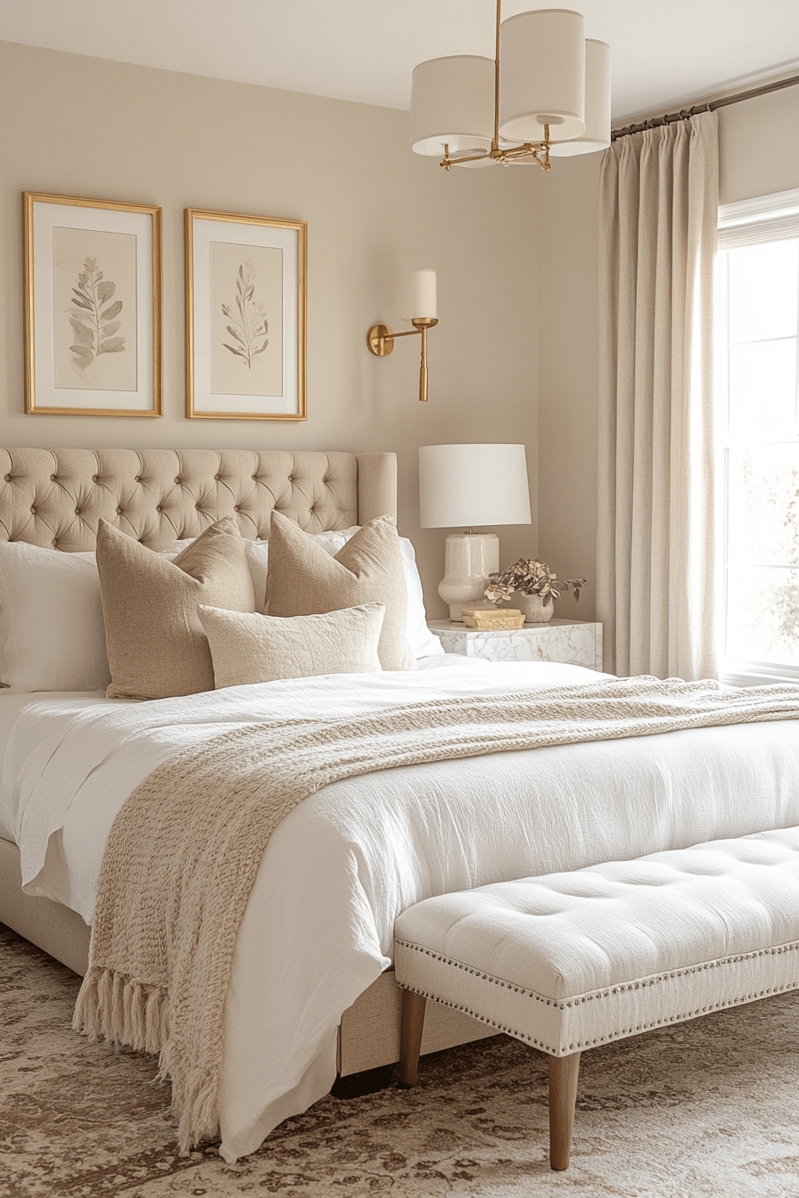 29 Warm Beige Bedrooms That Feel Like a Hug 1