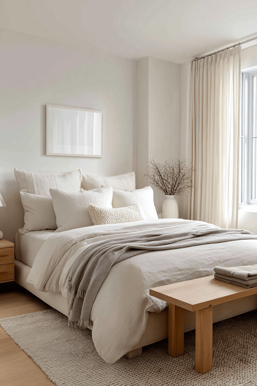 29 Warm Minimalist Bedrooms That Still Feel Like Home 1