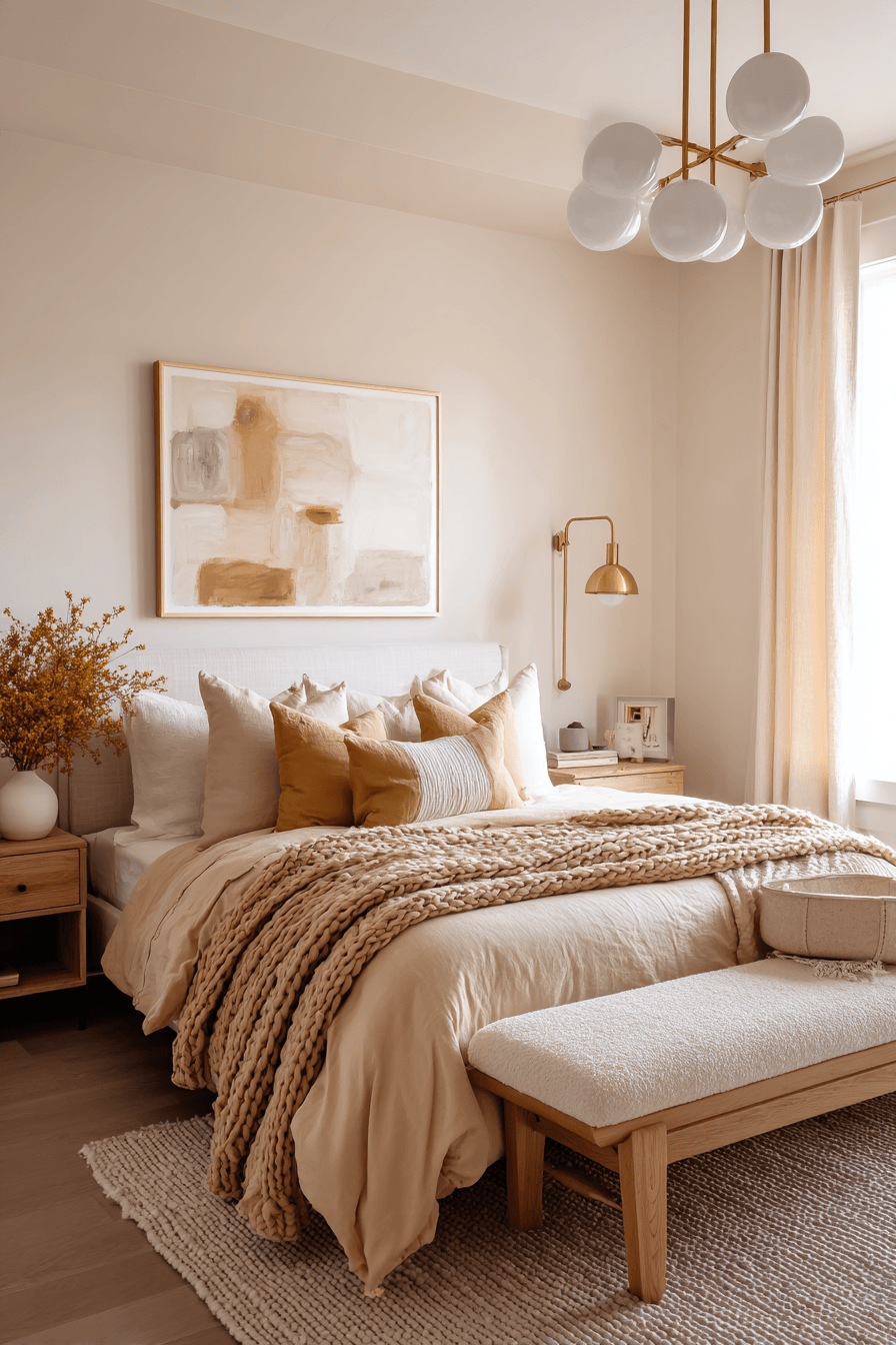 29 Warm Neutral Bedroom Ideas That Calm You Down 10