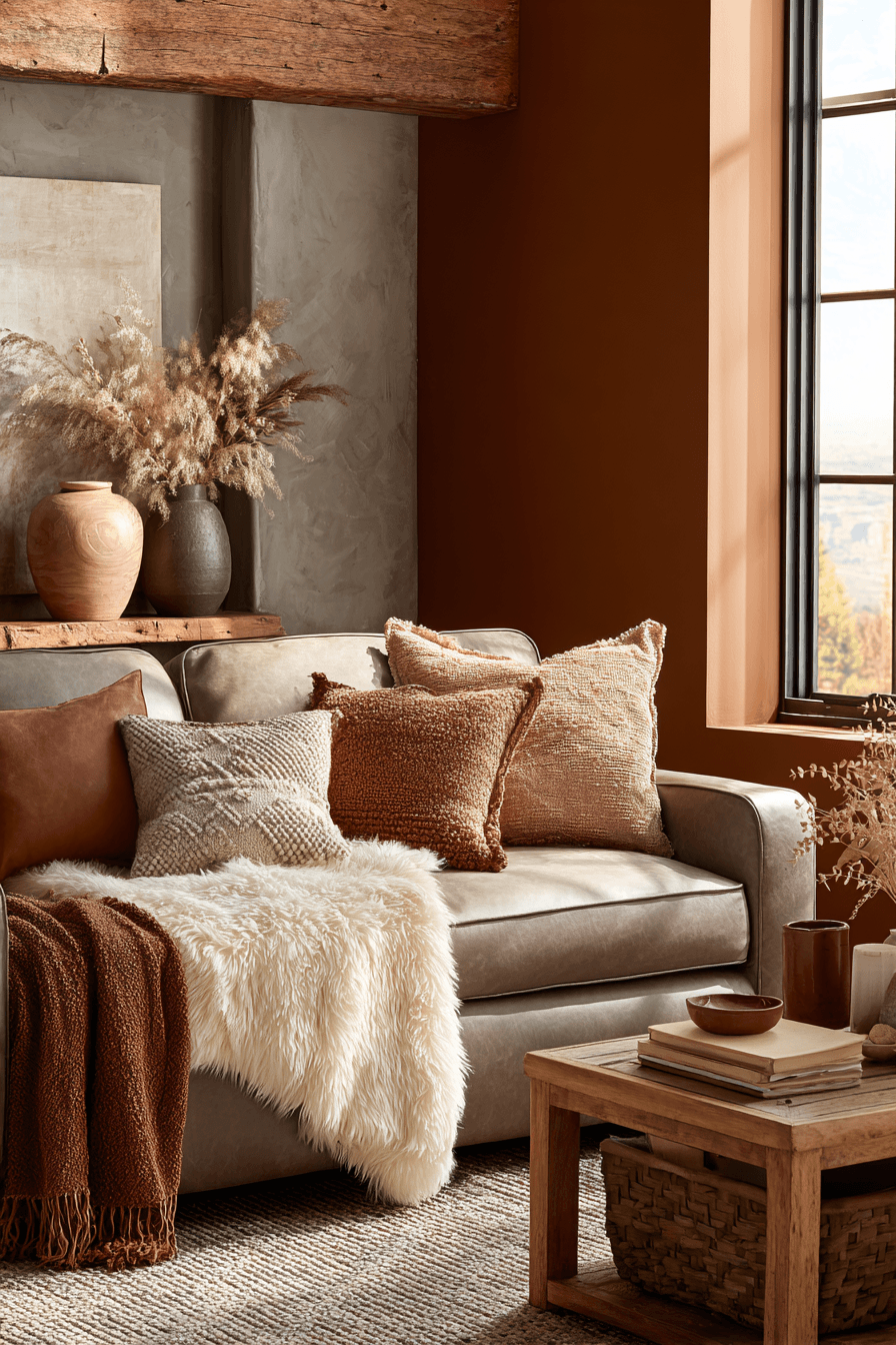 29 Warm Earthy Living Rooms That Ground You 10
