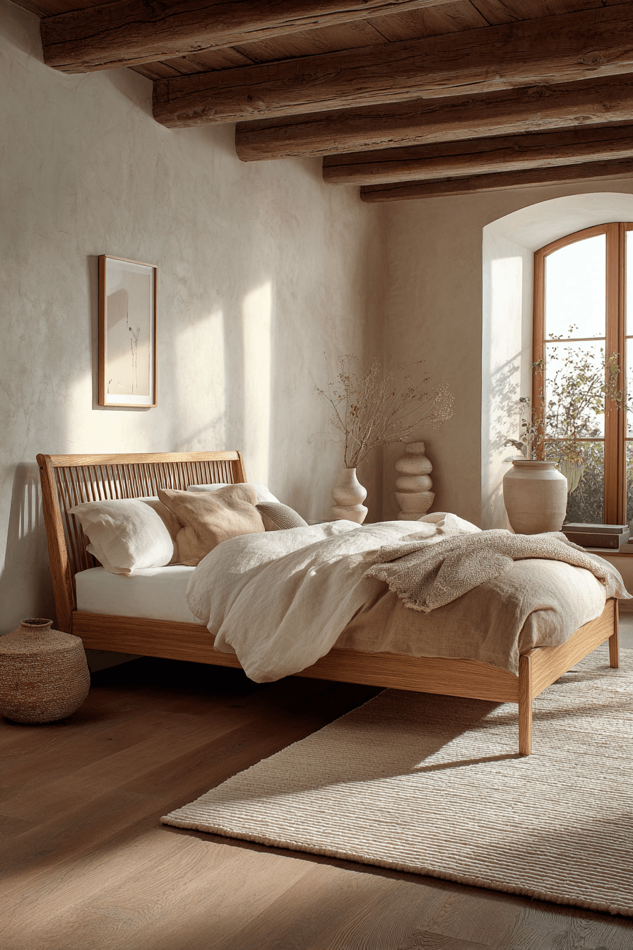29 Warm Minimalist Bedrooms That Still Feel Like Home 10