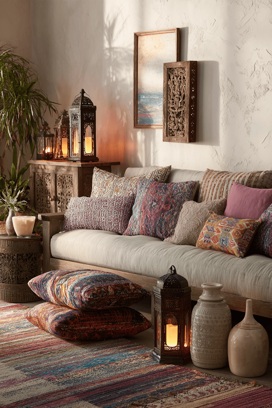 29 Warm Boho Living Rooms With Real Character 11