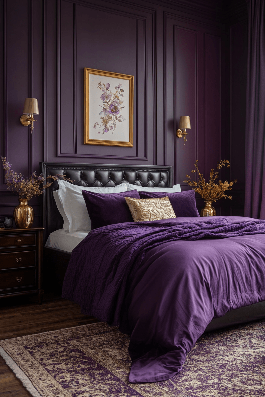 29 Purple Themed Bedroom Ideas That Feel Grown-Up, Not Girly 11