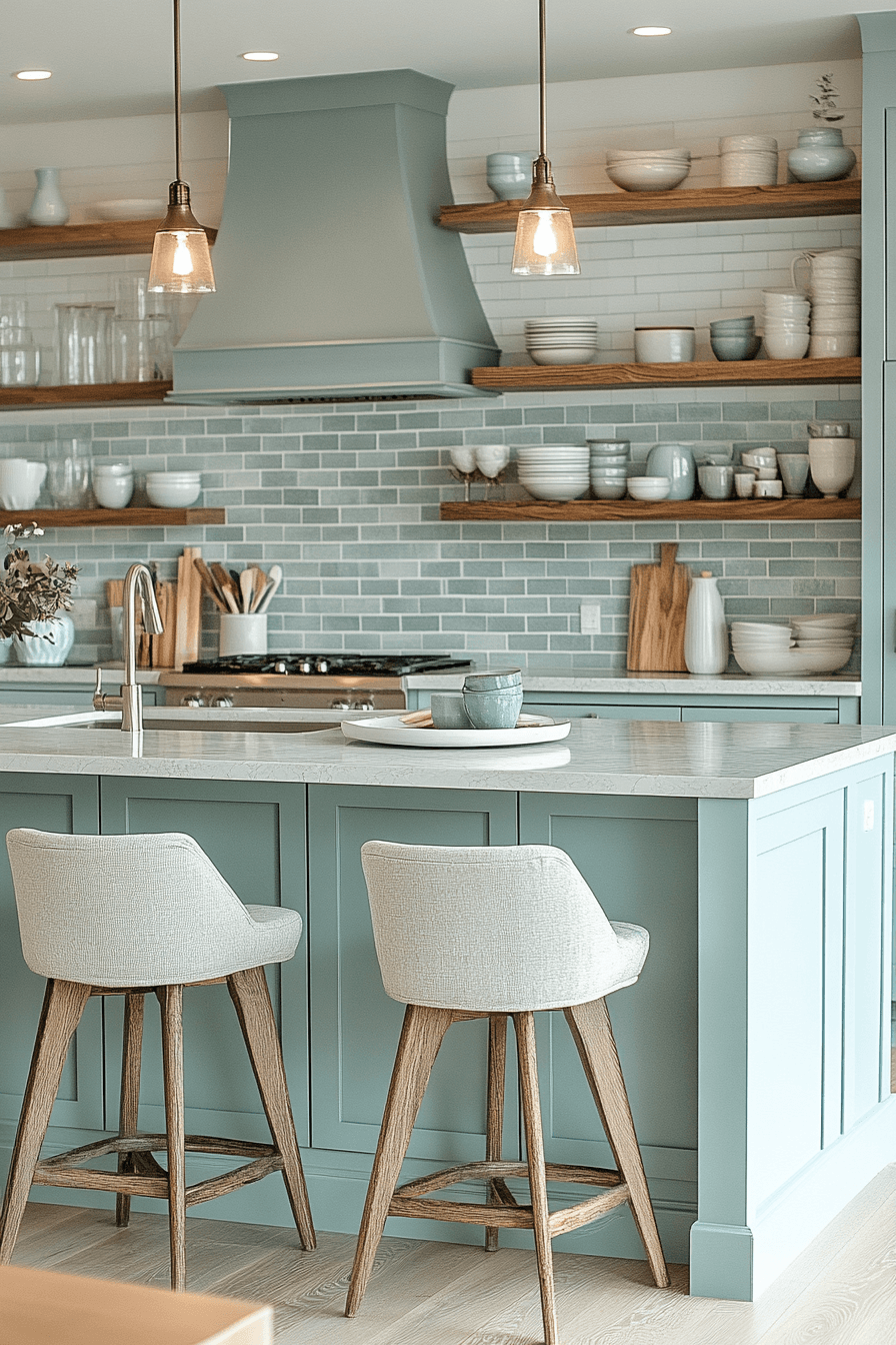29 Modern Coastal Kitchen Ideas That Look Clean Without Feeling Cold 11