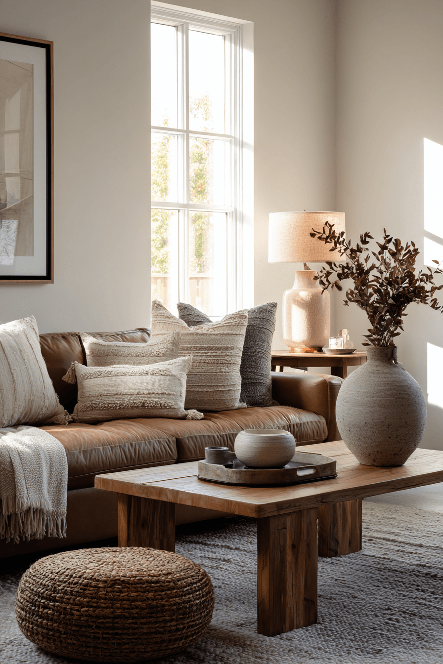 29 Warm Earthy Living Rooms That Ground You 11