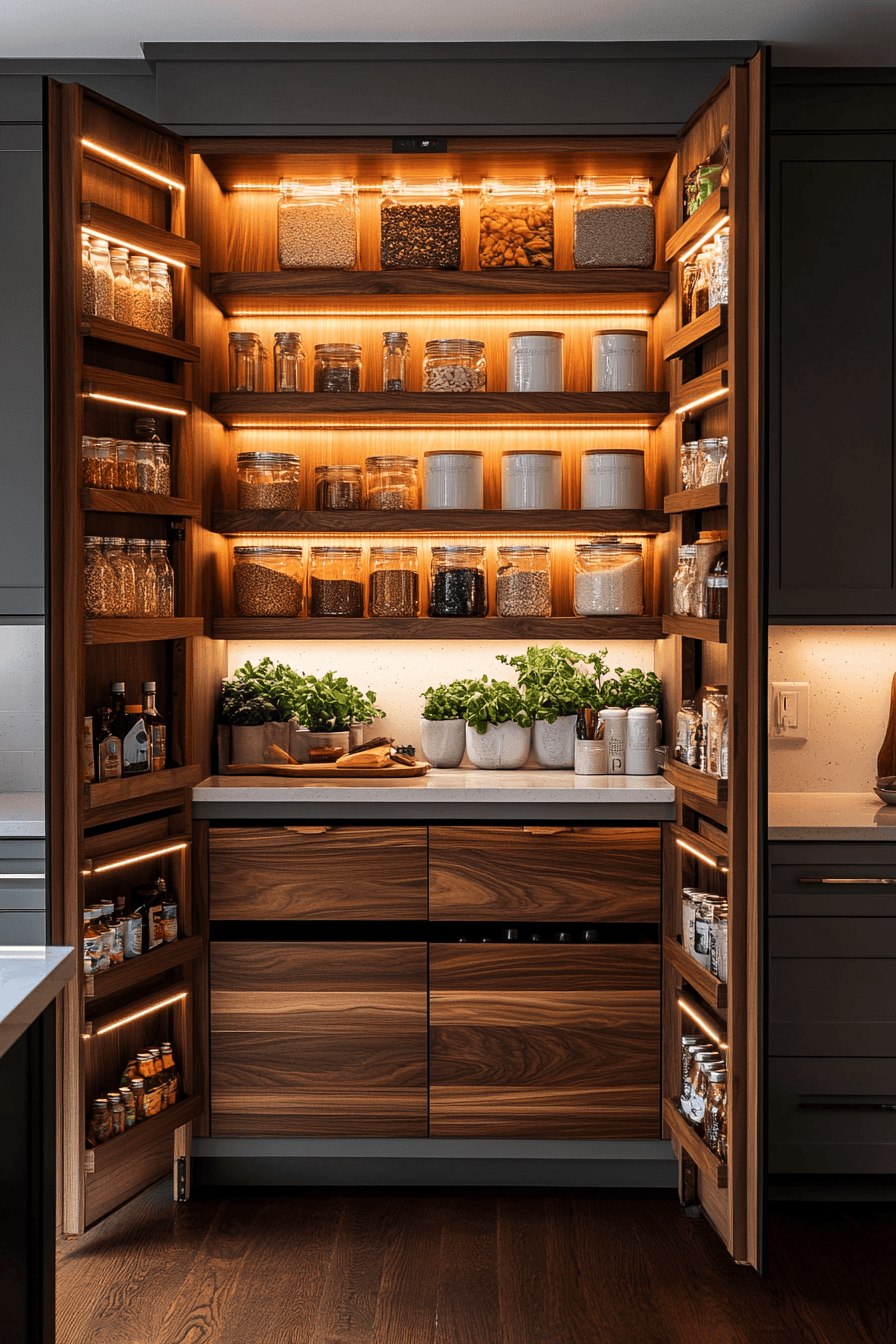 29 Kitchen Pantry Design Ideas That Maximize Storage and Style 11