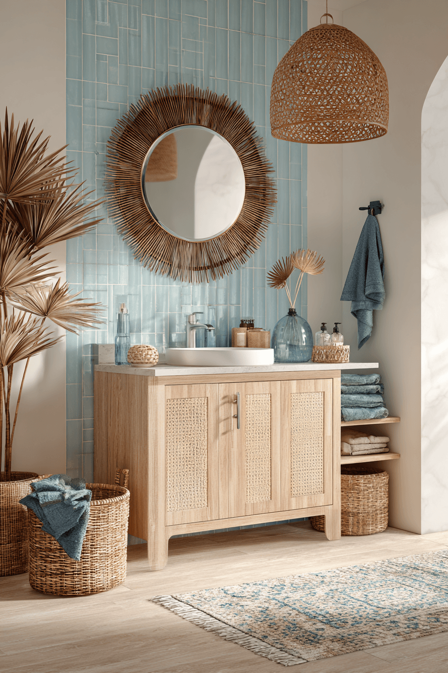 29 Modern Coastal Bathroom Ideas That Feel Like a Spa Without the Price 11