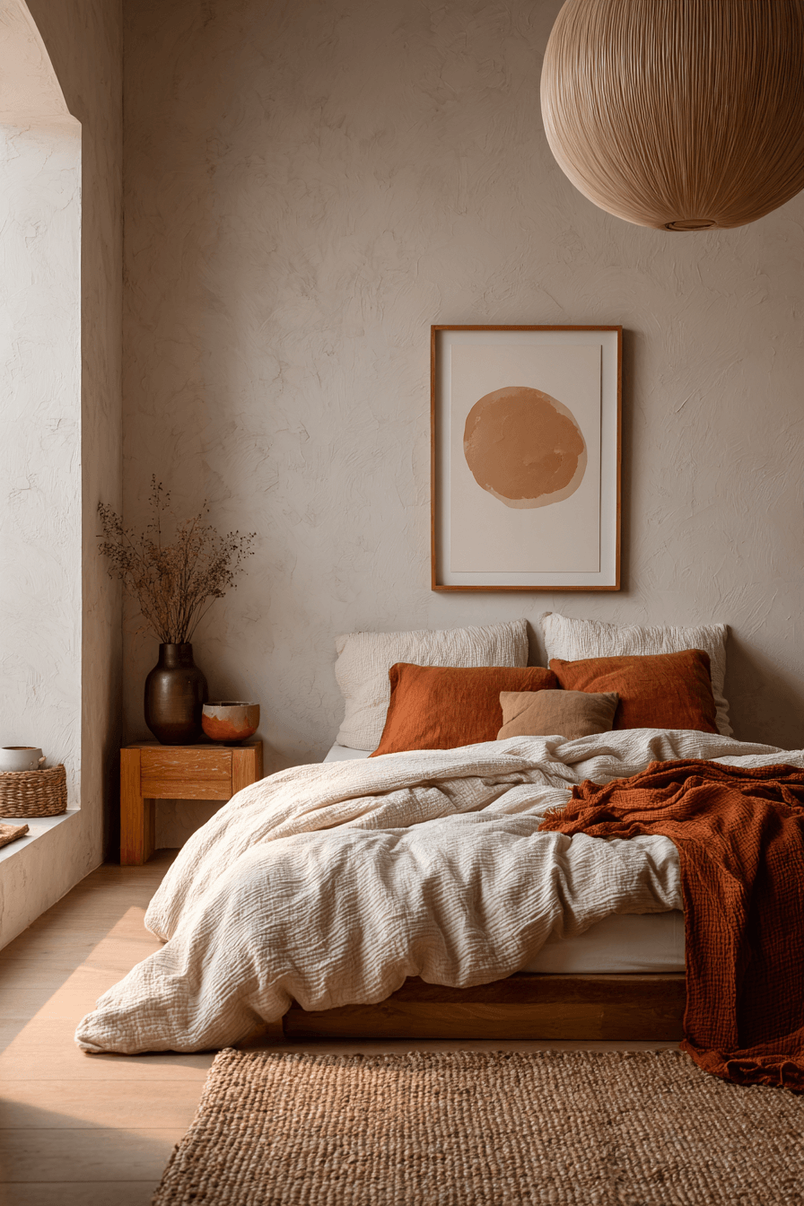 29 Warm Bedrooms That Feel Like Sunday Morning 11