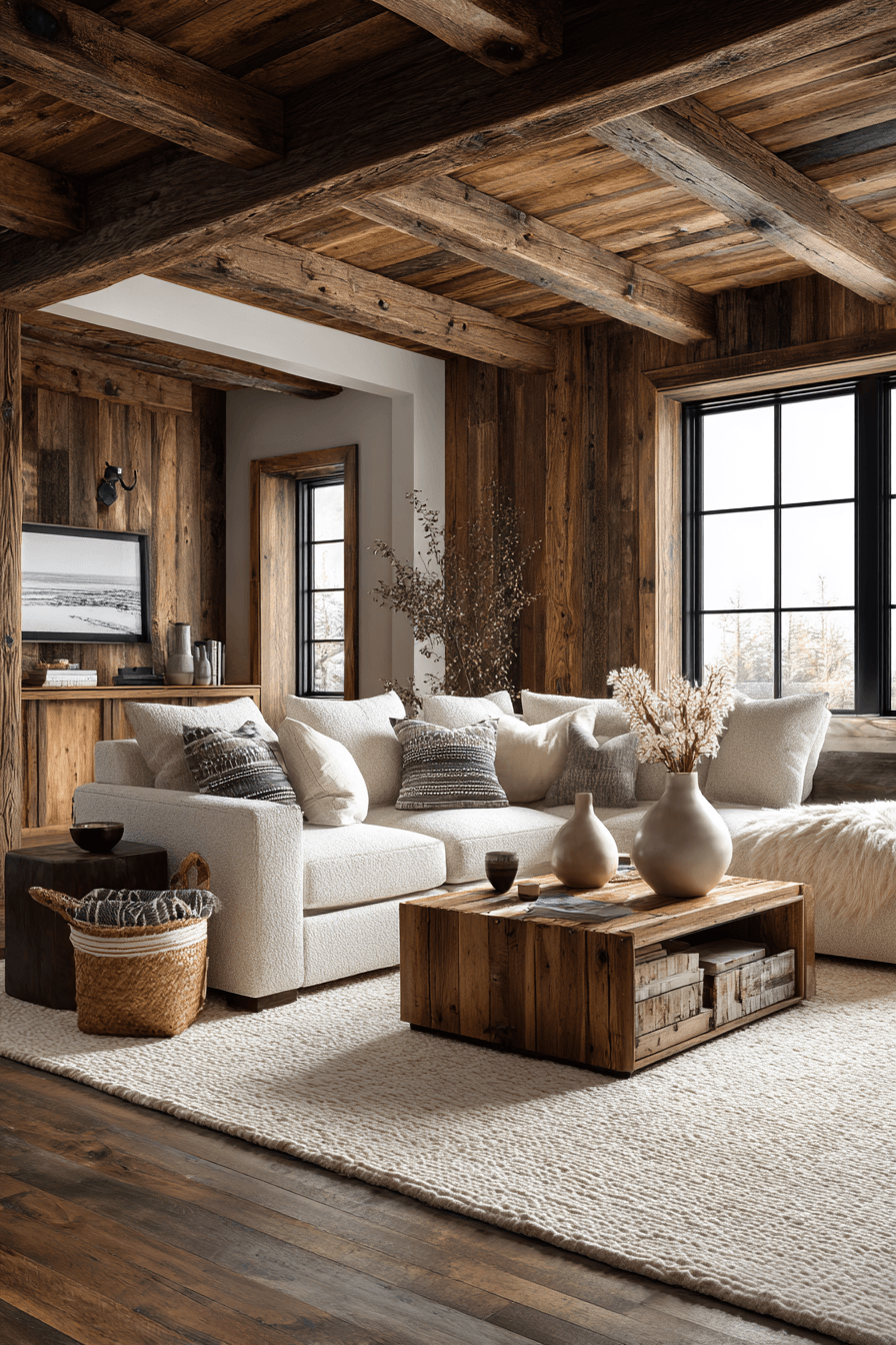 29 Warm Rustic Living Rooms That Feel Like a Cabin 11