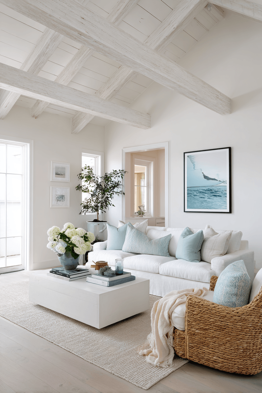 29 Beachy Living Rooms Made for Lazy Afternoons 12