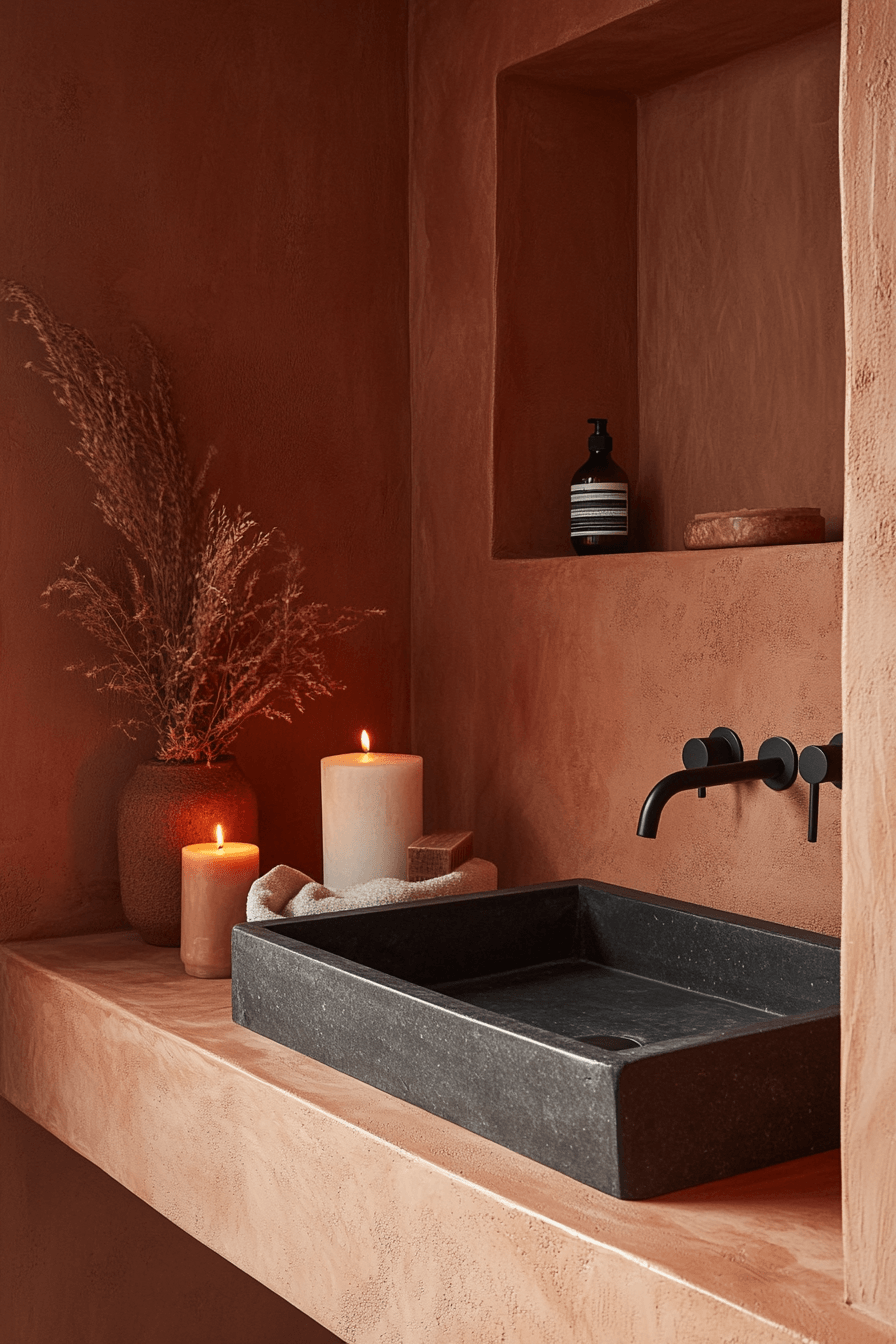 29 Terracotta Bathroom Ideas That Warm Up Your Space With Earthy Elegance 12
