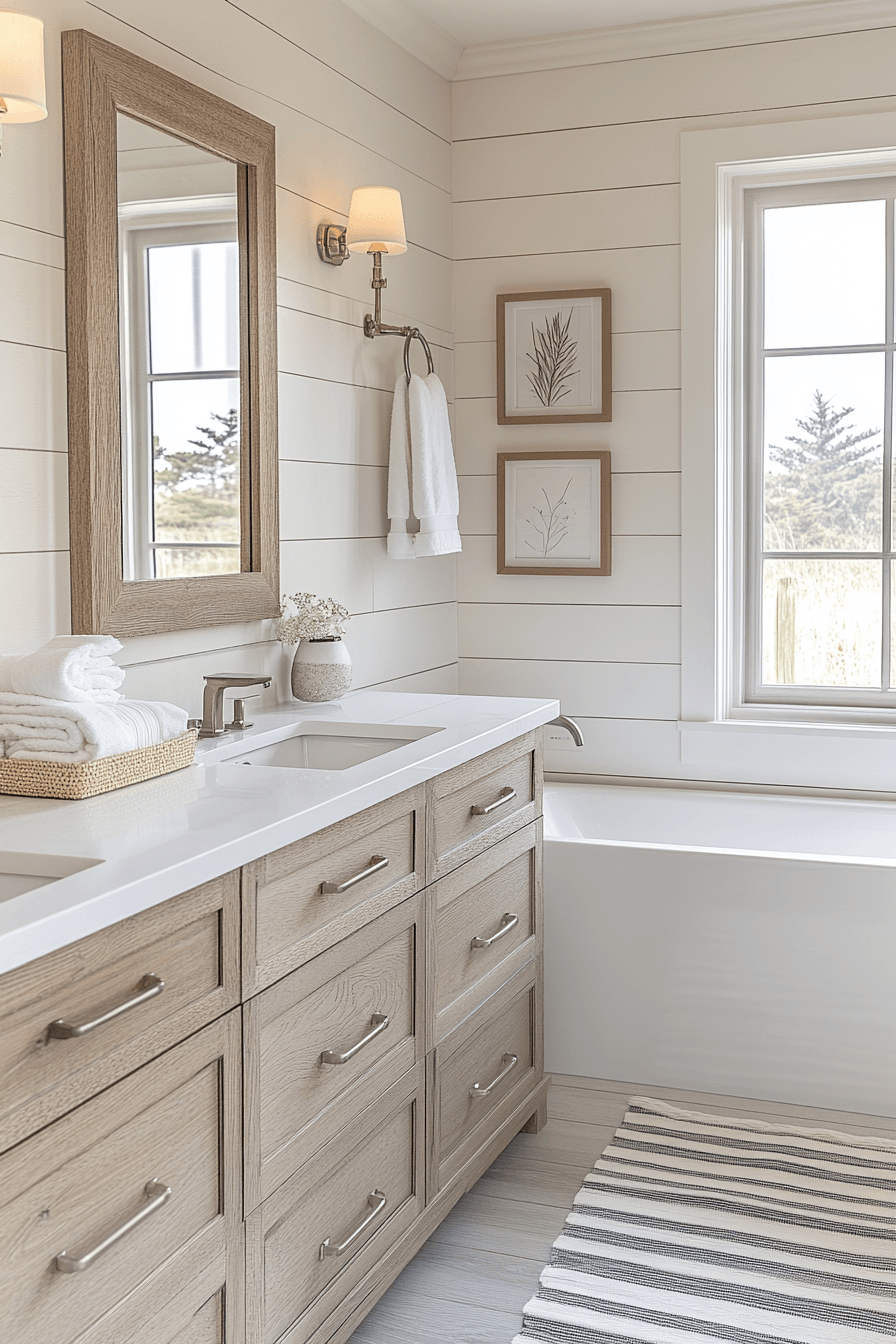 29 Beachy Bathroom Ideas That Feel Like a Morning at the Shore 12 Beachy Bathroom