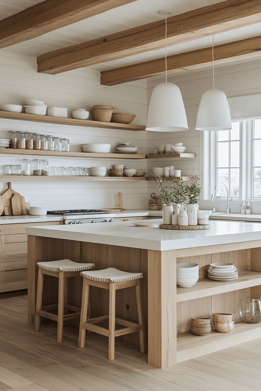 29 Modern Coastal Kitchen Ideas That Look Clean Without Feeling Cold 12