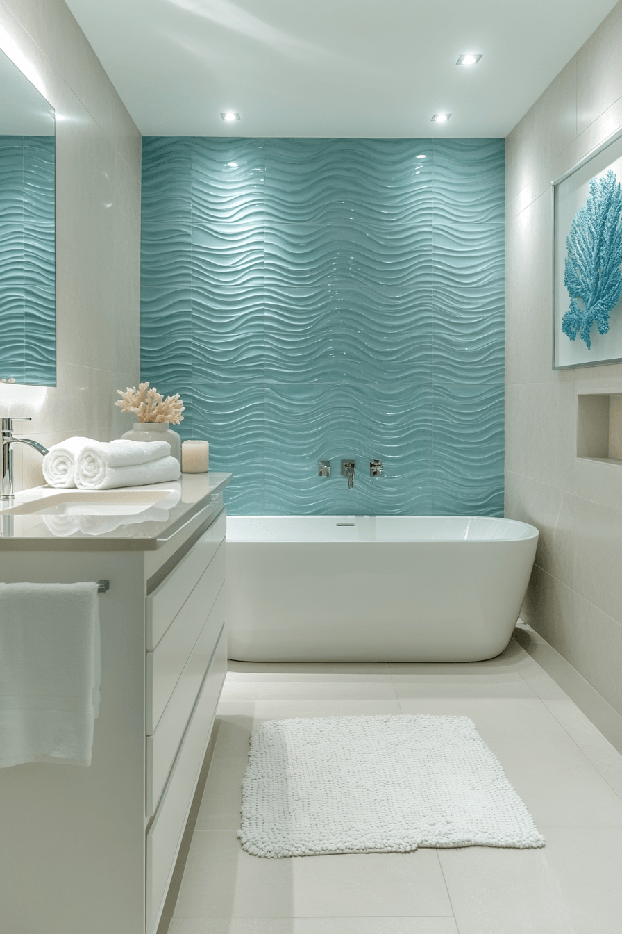 29 Ocean Themed Bathroom Ideas That Feel Like a Dip in the Sea 12