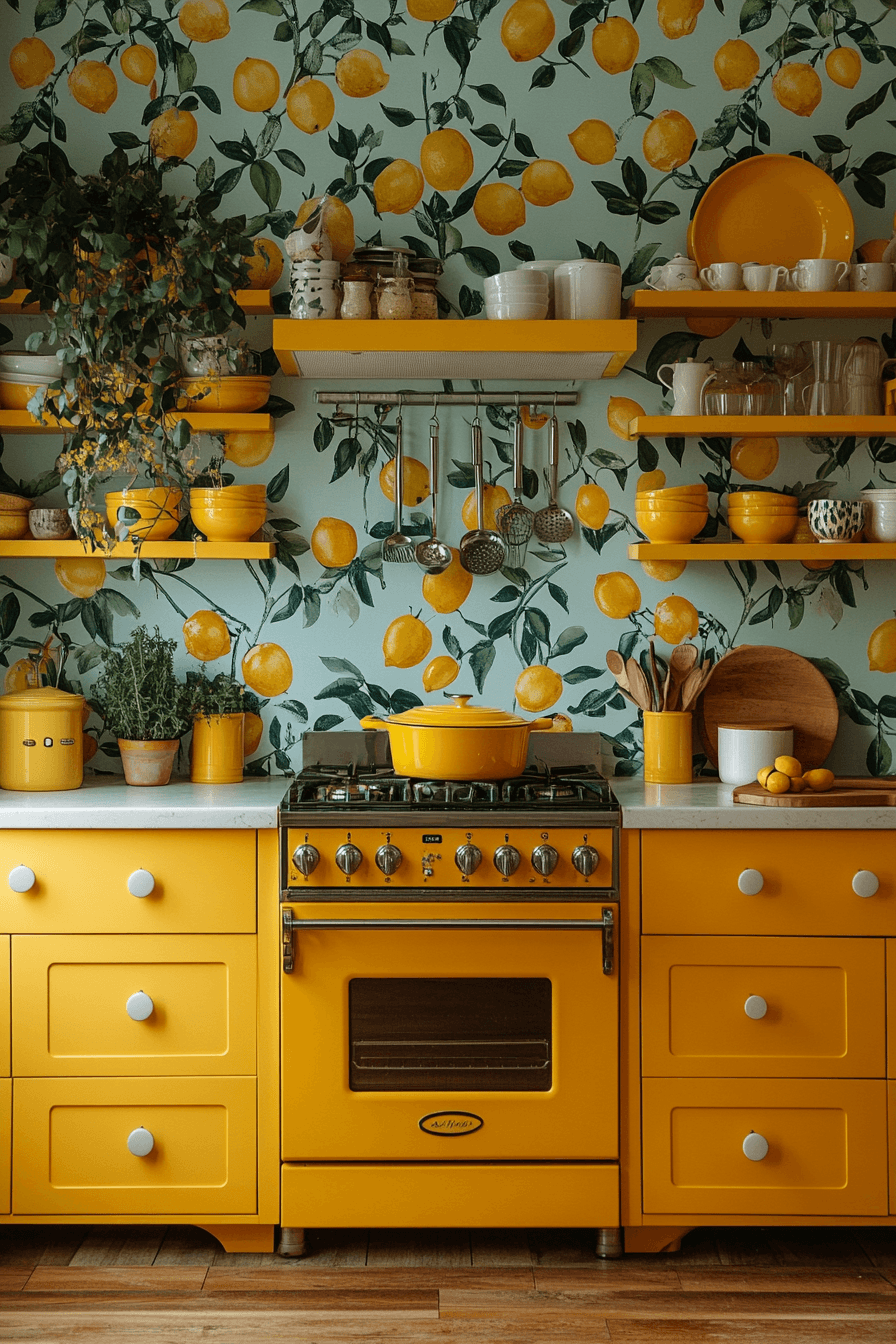 29 Lemon Themed Kitchen Ideas That Make Mornings Brighter 13