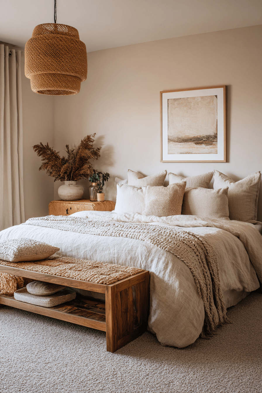 29 Warm Beige Bedrooms That Feel Like a Hug 13