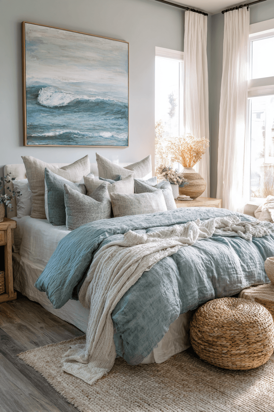 29 Beachy Boho Bedrooms That Feel Like a Slow Sunday by the Water 14