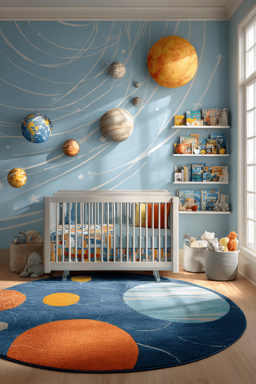 29 Space Themed Nursery Ideas for Little Astronauts in Training 14