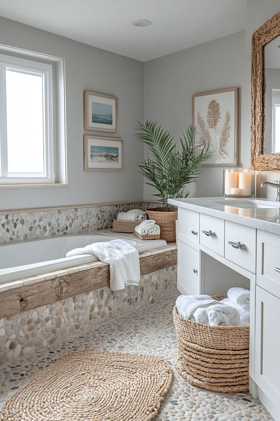 29 Ocean Themed Bathroom Ideas That Feel Like a Dip in the Sea 14