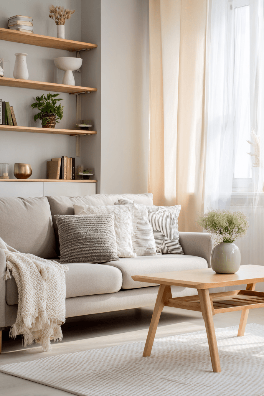 29 Warm Beige Living Rooms for Quiet Evenings 14