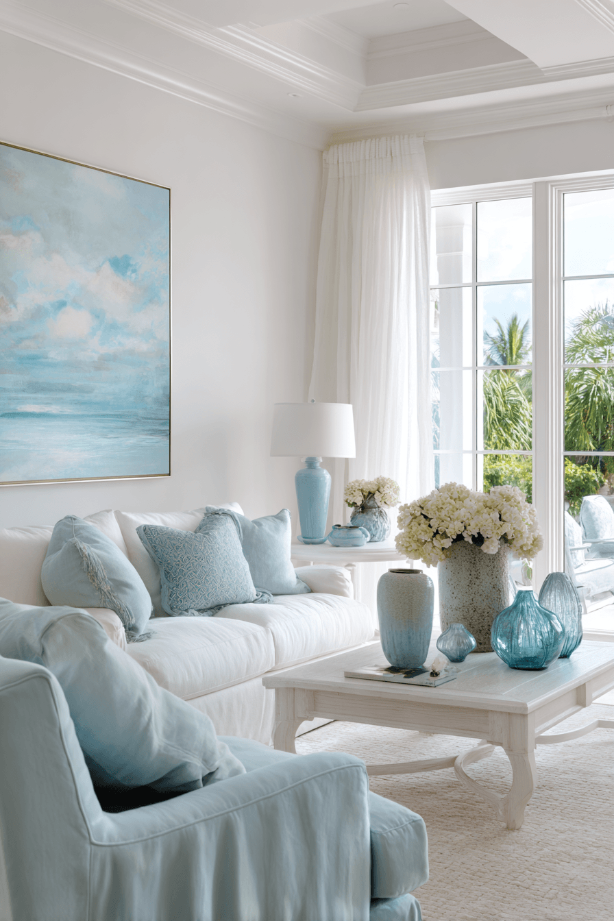 29 Beachy Living Rooms Made for Lazy Afternoons 14