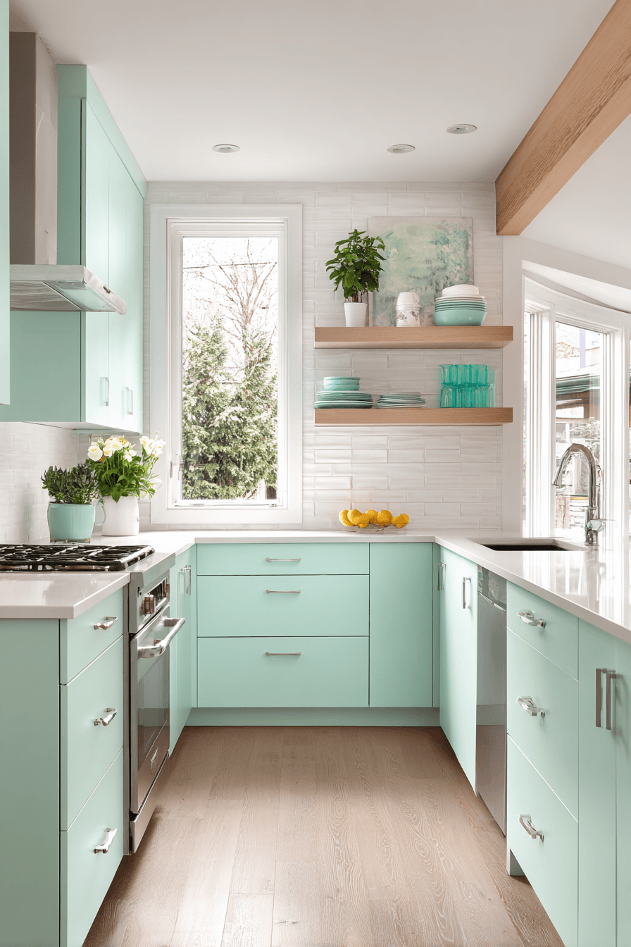 29 Colored Kitchen Cabinets That Make You Want to Cook 15
