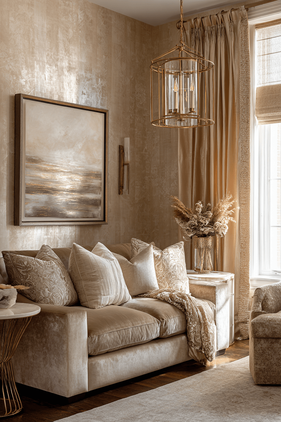 29 Warm Beige Living Rooms for Quiet Evenings 15