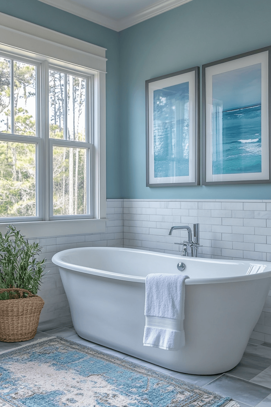 29 Coastal Bathroom Ideas That Bring Beach House Bliss to Your Home 15