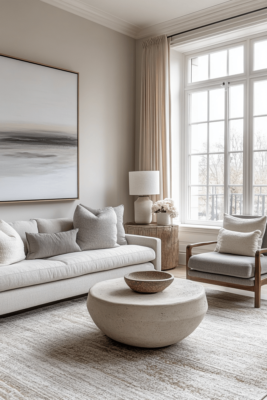 29 Grey and Beige Living Room Ideas That Balance Cool and Warm Tones 15