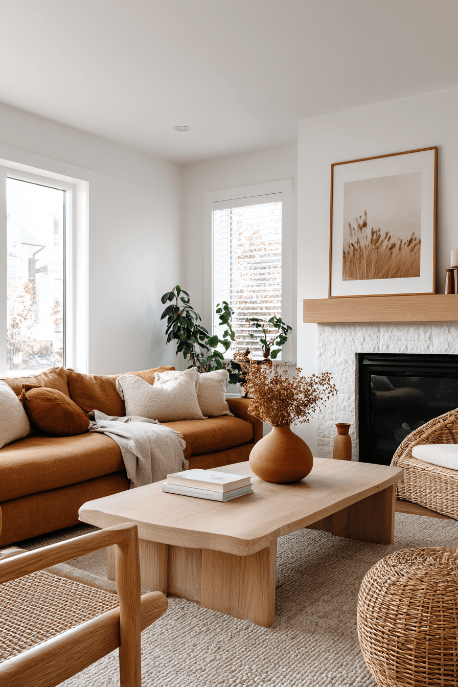 29 Warm Earthy Living Rooms That Ground You 15