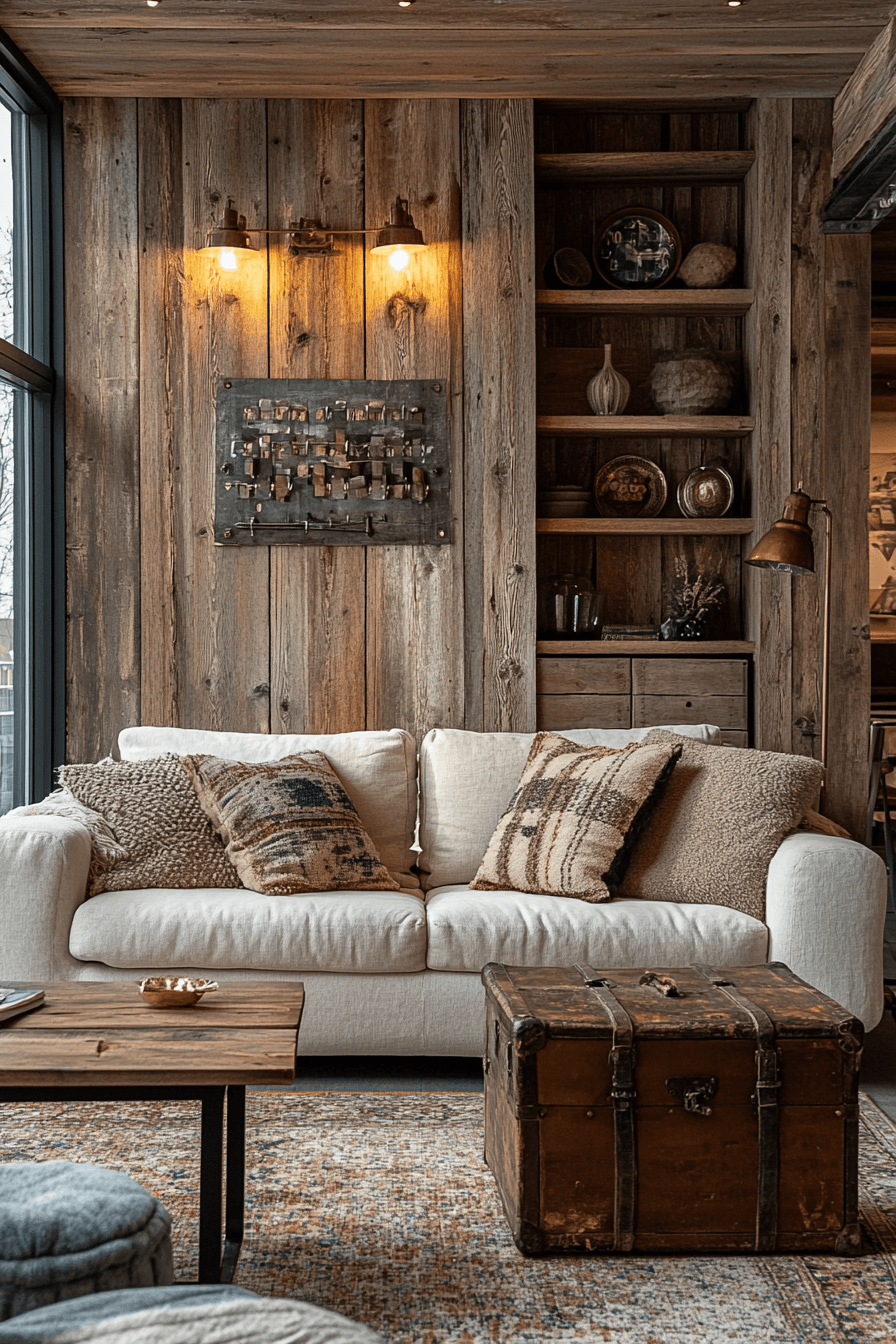29 Warm Rustic Living Rooms That Feel Like a Cabin 15