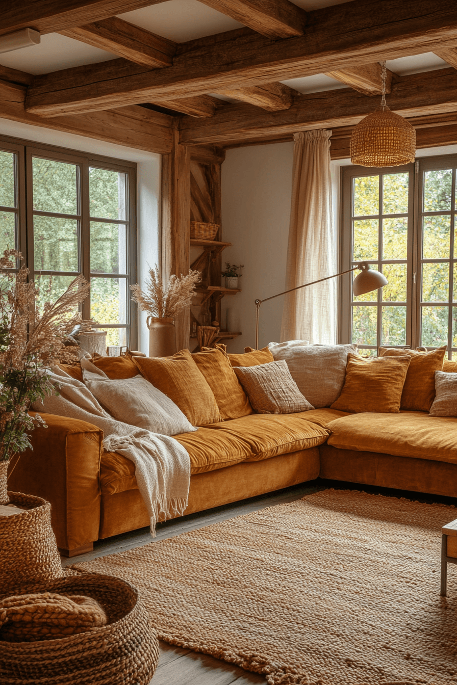29 Warm Rustic Living Rooms That Feel Like a Cabin 16