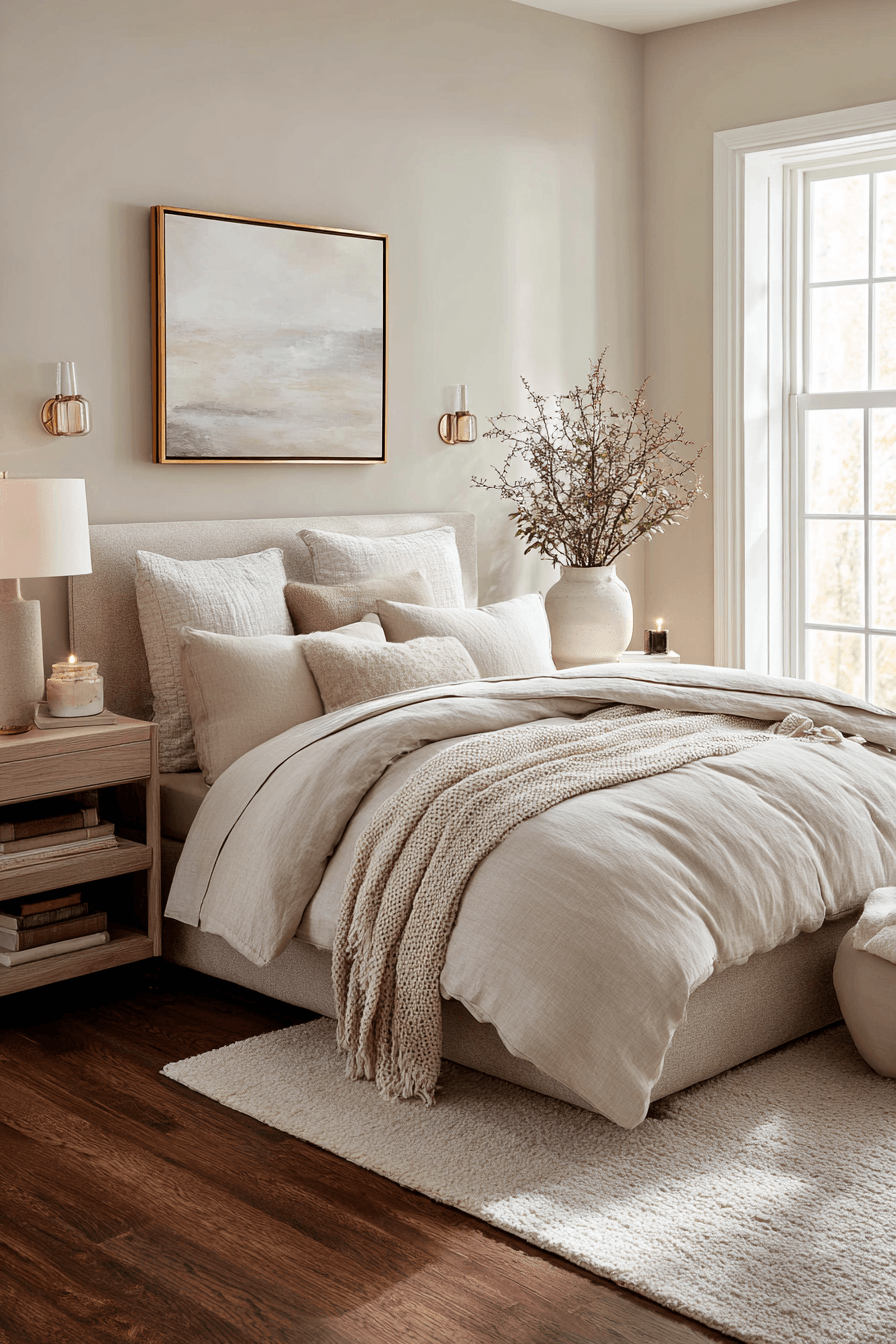 29 Warm Neutral Bedroom Ideas That Calm You Down 16