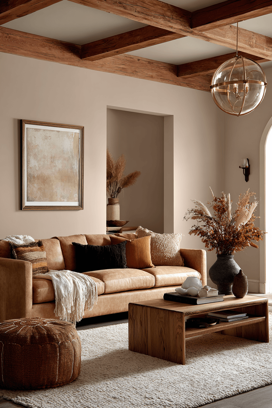 29 Warm Earthy Living Rooms That Ground You 16