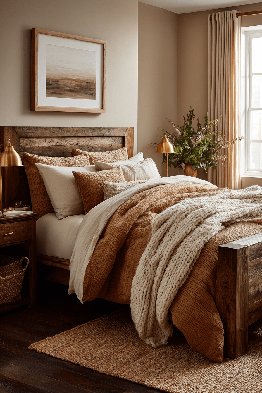 29 Warm Bedrooms That Feel Like Sunday Morning 16